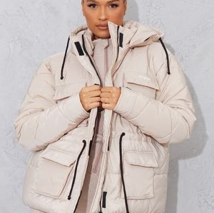 PLT Oatmeal sport pocket hiking puffer